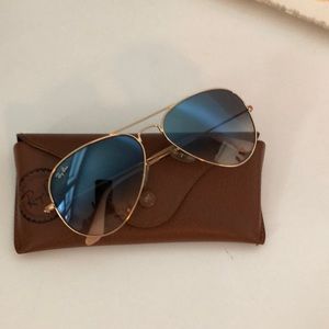 Ray Ban Blue Gradient Aviators